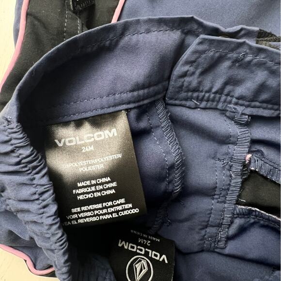 Volcom Kid’s Faded Pink Swim Short Sleeve and Short Set Sz 24 M NWT - Picture 9 of 11